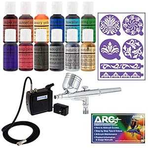 Master Airbrush Cake Decorating Airbrushing System Kit with a Set of 1...