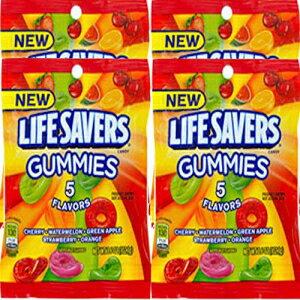 楽天GlomarketLifesavers Gummys オリジナル グミ スナック スナック ケア パッケージ 大学、軍隊、スポーツ ネット用 重量 3.6 オンス （4） Lifesavers Gummies Original Gummy Snacks Snack Care Package for College, Military, Sports Net WT 3.6 Oz