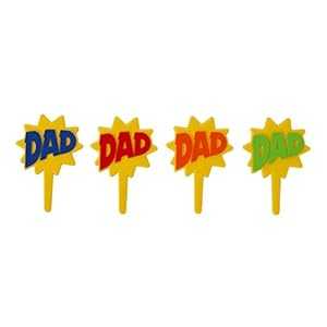 父の日 DAD バースト カップケーキ ピック - 24 個 DECOPAC Father's Day DAD Burst Cupcake Picks - 24 pc 父の日 DAD バースト カップケーキ ピック - 24 個 DECOPAC Father's Day DAD Burst Cupcake Picks - 24 pc