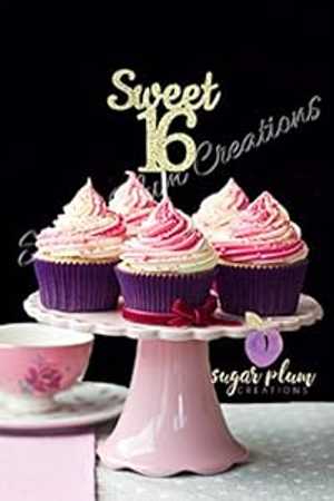 Sweet 16 カップケーキ トッパー Sugar Plum Creations Sweet 16 Cupcake Topper Sweet 16 カップケーキ トッパー Sugar Plum Creations Sweet 16 Cupcake Topper