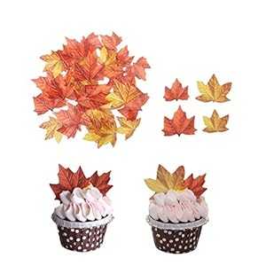 GEORLD 食用秋の葉 ケーキデコレーション 48 個セット、秋のカップケーキトッパー 2 色 GEORLD Edible Fall Leaves Set of 48 Cake Decorations, Autumn Cupcake Topper 2 Colors GEORLD 食用秋の葉 ケーキデコレーション 48 個セット、秋のカップケーキトッパー 2 色 GEORLD Edible Fall Leaves Set of 48 Cake Decorations, Autumn Cupcake Topper 2 Colors