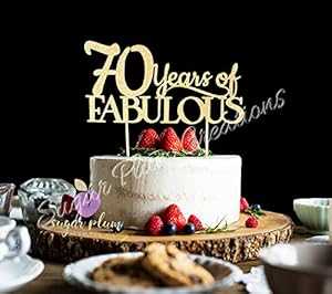 Sugar Plum Creations 70 年にわたる素晴らしいケーキ トッパー Sugar Plum Creations 70 Years of Fabulous Cake Topper Sugar Plum Creations 70 年にわたる素晴らしいケーキ トッパー Sugar Plum Creations 70 Years of Fabulous Cake Topper