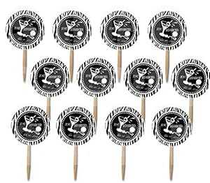 JUST Divorced Free at Last ゼブラプリント カップケーキピック (12) ケーキトッパー 離婚パーティー Divorce Party Supply JUST Divorced Free at Last Zebra Print Cupcake Picks (12), Cake Topper Divorce Party