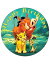 My Smart Choice 7.5 Inch Edible Cake Toppers Jungle Lion Friends Themed Birthday Party Collectio..