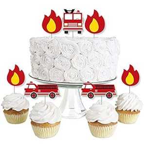 Fired Up Fire Truck - デザートカップケーキトッパー - 消防士消防車 ベビーシャワーや誕生日パーティーのクリアトリートピック - 24個セット Big Dot of Happiness Fired Up Fire Truck - Dessert Cupcake Toppers - Firefighter Firetruck Baby Fired Up Fire Truck - デザートカップケーキトッパー - 消防士消防車 ベビーシャワーや誕生日パーティーのクリアトリートピック - 24個セット Big Dot of Happiness Fired Up Fire Truck - Dessert Cupcake Toppers - Firefighter Firetruck Baby