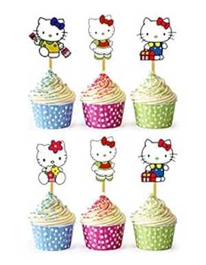 カップケーキトッパーピック 24 個 (ハローキティ 2) My Smart Choice 24x Cupcake Topper Picks (Hello Kitty 2) カップケーキトッパーピック 24 個 (ハローキティ 2) My Smart Choice 24x Cupcake Topper Picks (Hello Kitty 2)