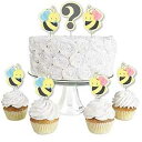 What Will It Bee – デザートカップケーキトッパー – 性別明らかにクリアトリートピック – 24個セット ...