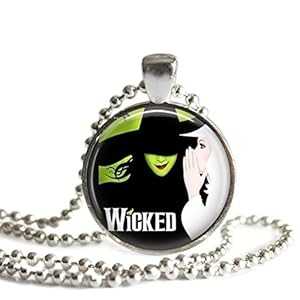 Wicked 1 インチ シルバー メッキ ピクチャー ペンダント ネックレス The Spider's Parlor Wicked 1 Inch Silver Plated Picture Pendant Necklace Wicked 1 インチ シルバー メッキ ピクチャー ペンダント ネックレス The Spider's Parlor Wicked 1 Inch Silver Plated Picture Pendant Necklace