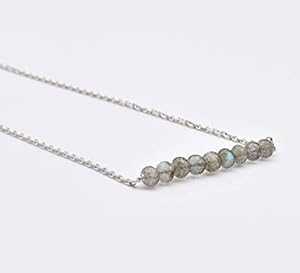 手作りラブラドライトペンダントビーズバーネックレススターリングシルバーチェーン誕生石ギフトジュエリー anushruti Handmade Labradorite Pendant Beads Bar Necklace with Sterling Silver Chain Birthstone Gift Jewelry 手作りラブラドライトペンダントビーズバーネックレススターリングシルバーチェーン誕生石ギフトジュエリー anushruti Handmade Labradorite Pendant Beads Bar Necklace with Sterling Silver Chain Birthstone Gift Jewelry