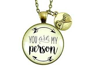 Gutsy Goodness 24インチ あなたは私の人 ネックレス BFF 引用 意味のあるピンキー プロミス ギフト Gutsy Goodness 24