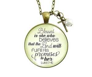 Gutsy Goodness 24 インチ Blessed is She Who Believes ネックレス 聖書の引用 クロスジュエリー Gutsy Goodness 24" Blessed is She Who Believes Necklace Bible Quote Cross Jewelry Gutsy Goodness 24 インチ Blessed is She Who Believes ネックレス 聖書の引用 クロスジュエリー Gutsy Goodness 24" Blessed is She Who Believes Necklace Bible Quote Cross Jewelry