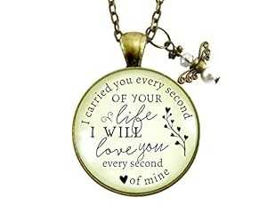 Gutsy Goodness 36 インチ I Carried You Micarriage ネックレス Baby Los Angel チャーム ジュエリー メ...