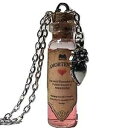 ハリー・ポッター アモルテンティア・ラブポーション 1 1/2 インチのガラスボトルネックレス The Spider's Parlor Harry Potter Amortentia Love Potion 1 1/2 Inches Glass Bottle Necklace