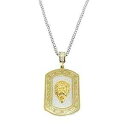 Forziani LEON 高品質ステンレススチールと 14K ゴールドメッキペンダントネックレス - アイスアウトヒップホップチェーンネックレス男性用 - 彼...