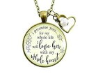 Gutsy Goodness 24 インチ 義母ネックレス I Promise To Love Her Gift 新郎 ウェディング ジュエリー Gutsy Goodness 24" Mother-In-Law Necklace I Promise To Love Her Gift Groom Wedding Jewelry