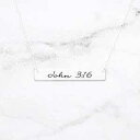 ヨハネ 3:16 ネックレス - 聖書の一節ネックレス - 確認ギフト Gracefully Made Jewelry John 3:16 Necklace -...