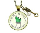 Gutsy Goodness 24 インチ 優しさ ネックレス Be Silly Be Honest Be Kind ボヘミアン シック サウスウエスタン サボテン ジュエリー Gutsy Goodness 24" Kindness Necklace Be Silly Be Honest Be Kind Boho Chic Southwestern Cactus Jew