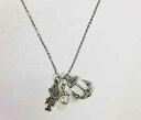 アルファ シグマ タウ AET トリオ チャーム ネックレス 女子学生クラブ ギリシャ ネックレス、18 インチ チェーン Ann Peden Jewelry Alpha Sigma Tau AET Trio Charm Necklace Sorority Greek Necklace, 18 inch chain