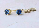 ライトアイスブルートパーズジェムストーンスタッドピアス14K GF - 12月の誕生石 - 女性へのギフト Vintagerelics Jewelry Ligh...