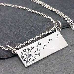 Make a Wish タンポポ長方形花飾りネックレス - 925 スターリングシルバー、18インチ EnCharmed Make a Wish Dandelion Rectangle Festoon Necklace - 925 Sterling Silver, 18" Make a Wish タンポポ長方形花飾りネックレス - 925 スターリングシルバー、18インチ EnCharmed Make a Wish Dandelion Rectangle Festoon Necklace - 925 Sterling Silver, 18"
