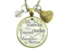 Gutsy Goodness 24 インチ 娘へのネックレス 親、母、父からのリトルイエスタデイギフト Gutsy Goodness 24" To Our Daughter Necklace Little Yesterday Gift from Parent Mom Dad