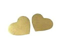 ゴールド ブラス ハンマード ハート スタッド ピアス Monarch Jewelry Gold Brass Hammered Heart Stud Earrings
