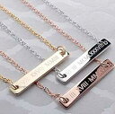 ローマ数字バーネックレス 16K ゴールド シルバー ローズゴールドメッキ マルチオケージョン バレンタインデー クリスマス ブライズメイド ウェディング ギフ...