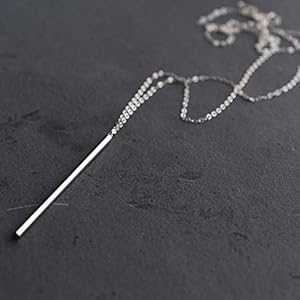 長い垂直バーペンダント スターリングシルバー ネックレス ジュエリー ギフト 女性用 32 インチ Designed by Stacey Jewelry, LLC Long Vertical Bar Pendant Sterling Silver Necklace Jewelry Gift for Women 32 inches 長い垂直バーペンダント スターリングシルバー ネックレス ジュエリー ギフト 女性用 32 インチ Designed by Stacey Jewelry, LLC Long Vertical Bar Pendant Sterling Silver Necklace Jewelry Gift for Women 32 inches
