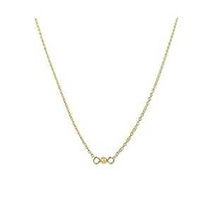 手作りのゴールドとシトリンのショートレイヤリングチョーカーネックレス - イエローゴールドフィルド、長さ14インチ - 11月の誕生石 - 誕生日、卒業式プレゼ...