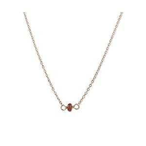 手作りのゴールドとピンクトルマリンチョーカーネックレス – ローズゴールドフィル、長さ14インチ – 10月の誕生石 – 誕...