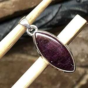 天然アフリカ産ルビー 925 ソリッド スターリング シルバー ペンダント 30mm Natural Rocks by Kala Natural African Ruby 925 Solid Sterling Silver Pendant 30mm 天然アフリカ産ルビー 925 ソリッド スターリング シルバー ペンダント 30mm Natural Rocks by Kala Natural African Ruby 925 Solid Sterling Silver Pendant 30mm