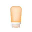 humangear GoToob+ (Medium) Refillable Silicone Travel Bottle Locking Lid Food-Sa...