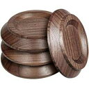 Sound harbor Piano Caster Cups Black Walnut Wood Caster Cups Coasters for Uprigh...