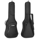 Donner 39 inch Electric Guitar Bag Gig Bag, 0.4 Inch Padded Sponge 600D Ripstop Waterproof Nylon Dustproof Soft Electric Guitar Case Adjustable Strap Black(2)