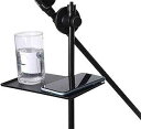 G Ganen マイクスタンドトレイ 耐荷重スチール製 楽譜楽器スタンド用 G Ganen Microphone Stand Tray, Made of Ste...