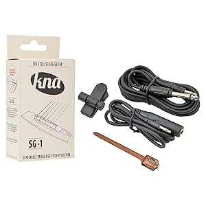 KNA SG-1 スチール弦アコースティックギター用ポータブルピエゾピックアップ KNA SG-1 Portable Piezo Pickup for Steel String Acoustic Guitar