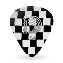 Planet Waves D'Addario Accessories Checkerboard Celluloid Guitar Picks, Light, 25 Pack