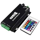 RGBZONE DC12-24V 24 キー鉄シェルワイヤレス IR リモコン音楽サウンドコントローラー 5050 3528 RGB LED ストリップライト用 RGBZONE DC12-24V 24 Keys Iron Shell Wireless IR Remote Control Music Sound Controller for 5050 3528 RGB LED