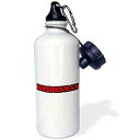 3dRose ウォーターボトル、21オンス、ホワイト 3dRose Water Bottle, 21oz, White