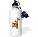 3dRose ウォーターボトル、21オンス、ホワイト 3dRose Water Bottle, 21oz, White