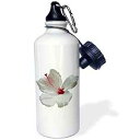 3dRose ウォーターボトル、21オンス、ホワイト 3dRose Water Bottle, 21oz, White