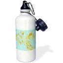 3dRose ウォーターボトル、21オンス、ホワイト 3dRose Water Bottle, 21oz, White