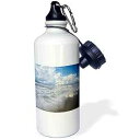 3dRose ウォーターボトル、21オンス、ホワイト 3dRose Water Bottle, 21oz, White