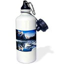 3dRose ウォーターボトル、21オンス、ホワイト 3dRose Water Bottle, 21oz, White