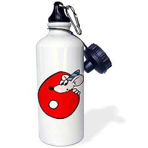 3dRose ウォーターボトル、21オンス、ホワイト 3dRose Water Bottle, 21oz, White