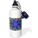 3dRose ウォーターボトル、21オンス、ホワイト 3dRose Water Bottle, 21oz, White