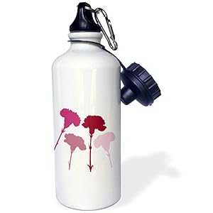 3dRose ウォーターボトル、21オンス、ホワイト 3dRose Water Bottle, 21oz, White