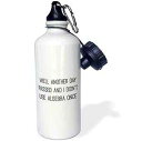 3dRose ウォーターボトル、21オンス、ホワイト 3dRose Water Bottle, 21oz, White