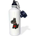 3dRose ウォーターボトル、21オンス、ホワイト 3dRose Water Bottle, 21oz, White