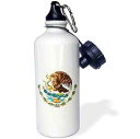 3dRose Straw Water Bottle Mexico Coat of Arms - 21oz (wb_294730_2) 3dRose Straw ...